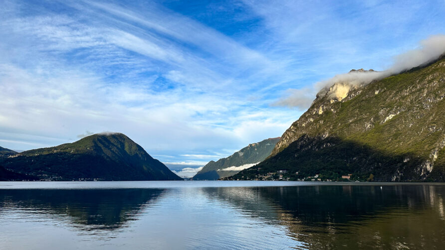 In augustus en september genieten aan het luganomeer